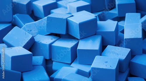 soft blue blocks