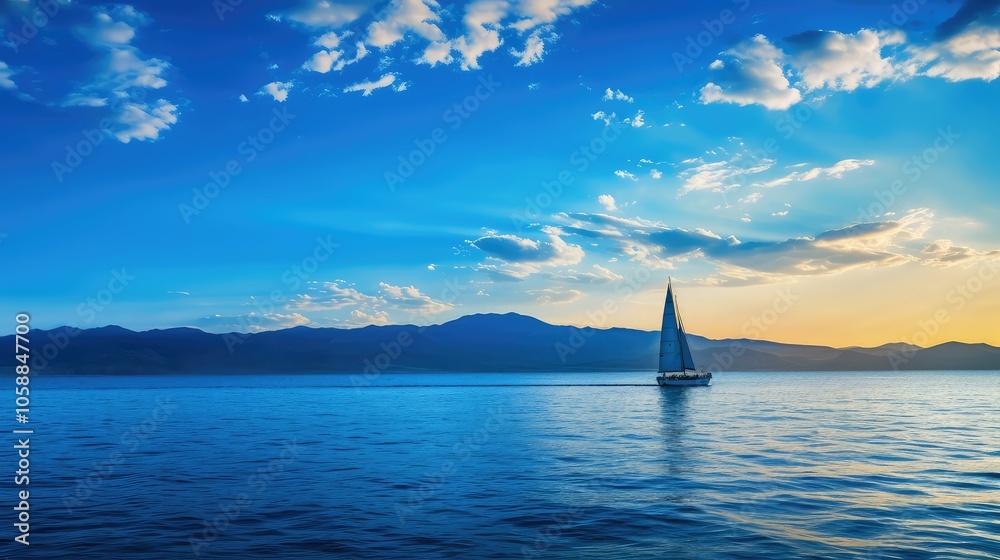 Fototapeta premium suncrystal mediterranean blue