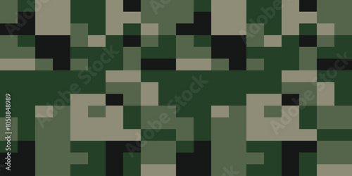 Army Camouflage Background, Classic Seamless Pattern, Military Camouflage Face Paint
