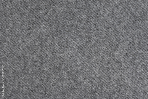 gray fabric drape coat texture background close up. dense fabric based on wool fibers photo