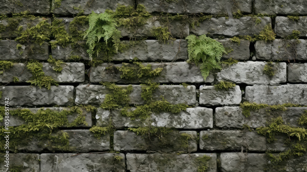 Naklejka premium weathered grey brick wall