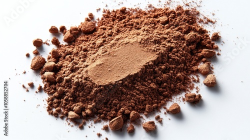 Wallpaper Mural Cocoa Powder Pile On White Background Torontodigital.ca