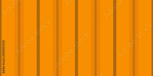 Shabby pattern fabric textile, silk stripe lines vector. Aztec vertical seamless background texture in orange and bright colors.