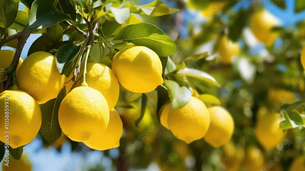 ripe lemons lemon tree