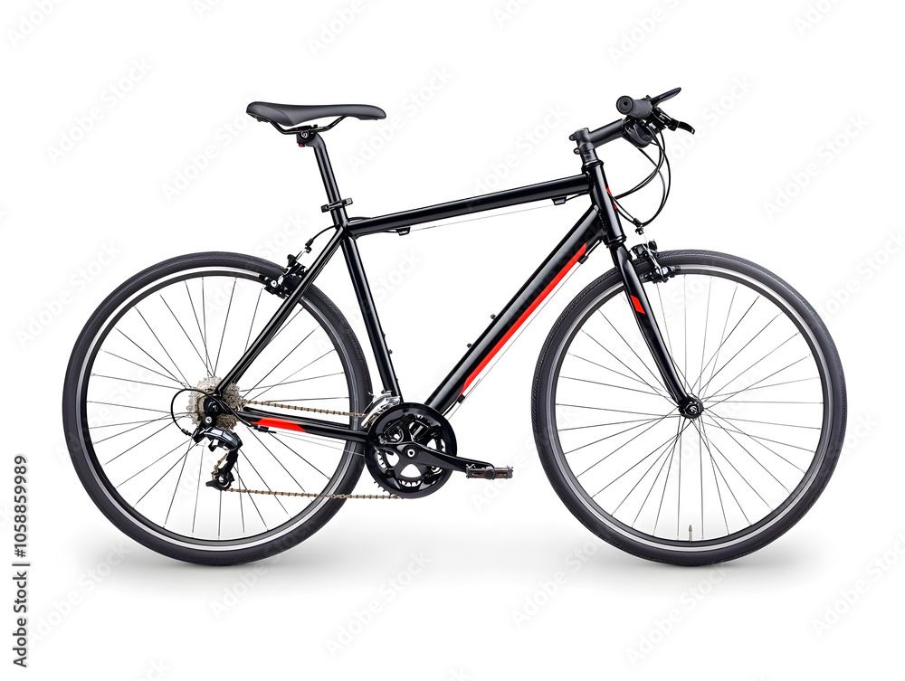 Side view racing bicycle, isolated on white background Side view racing bicycle, isolated on white background