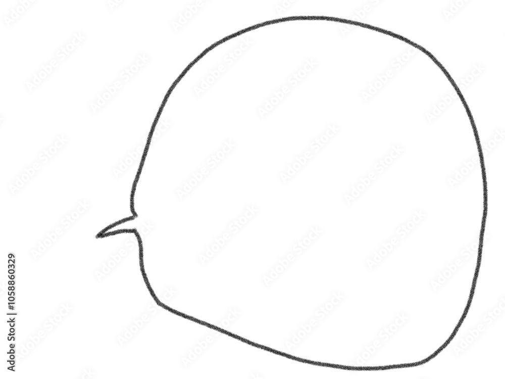 Hand-painted speech bubbles