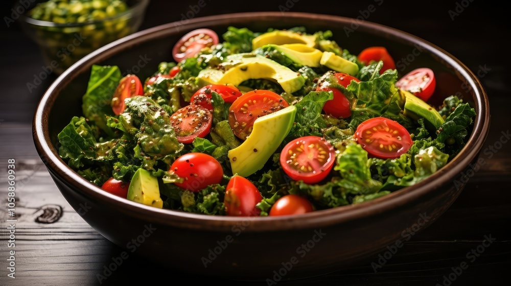 avocado red mustard greens avocado red mustard greens