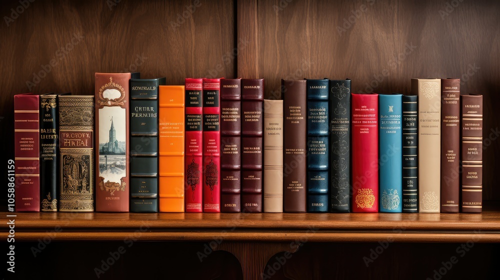 Naklejka premium display book set