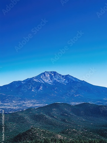 Wallpaper Mural Mountain landscape with blue sky Torontodigital.ca