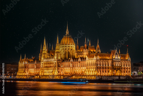 Budapest, Hungary, night in the city