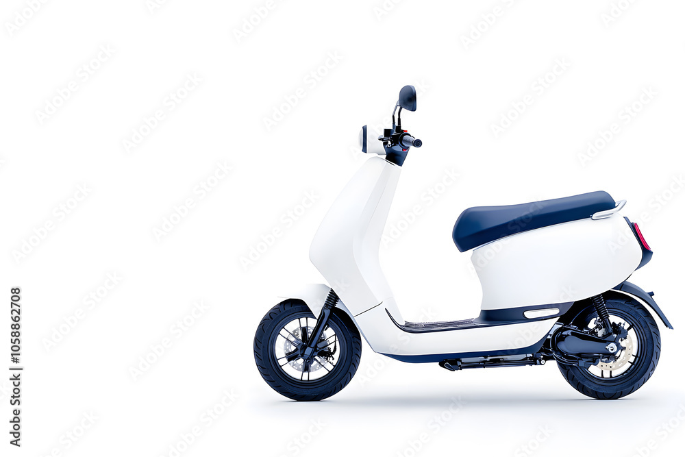 Scooter motorcycle isolated on white background Scooter motorcycle isolated on white background