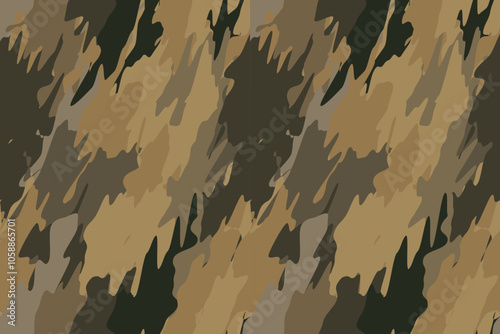 brown military camouflage seamless pattern for fabric, clothing, and uniform design