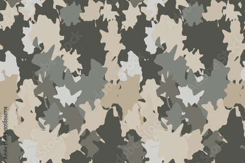 brown military camouflage seamless pattern for fabric, clothing, and uniform design