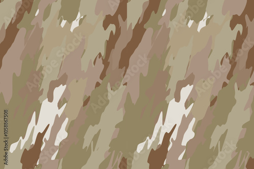 brown military camouflage seamless pattern for fabric, clothing, and uniform design