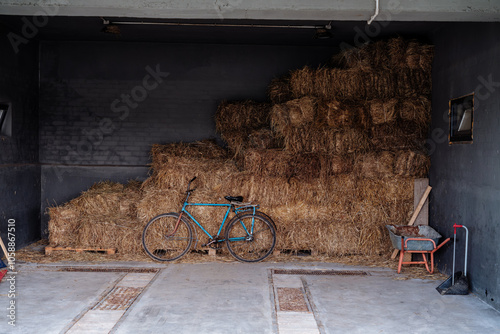 old bicycle on a farm