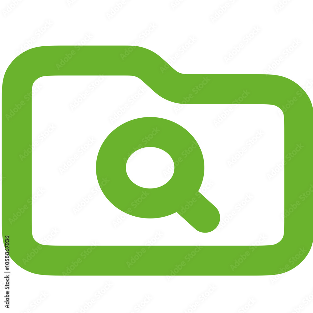 Folder Search icon logo design Folder Search icon logo design