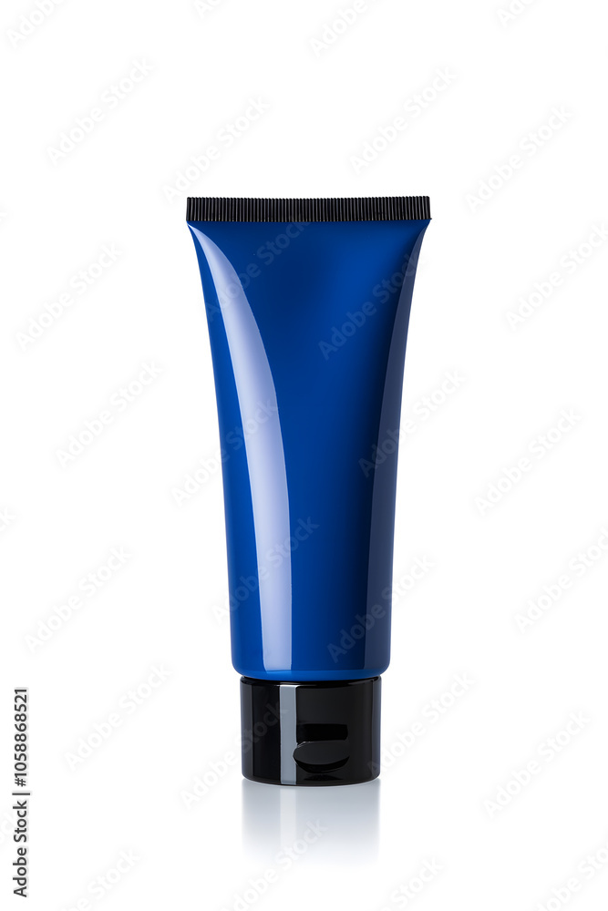 Realistic 3d blank cosmetics cream tube mockup template isolated on white background Realistic 3d blank cosmetics cream tube mockup template isolated on white background