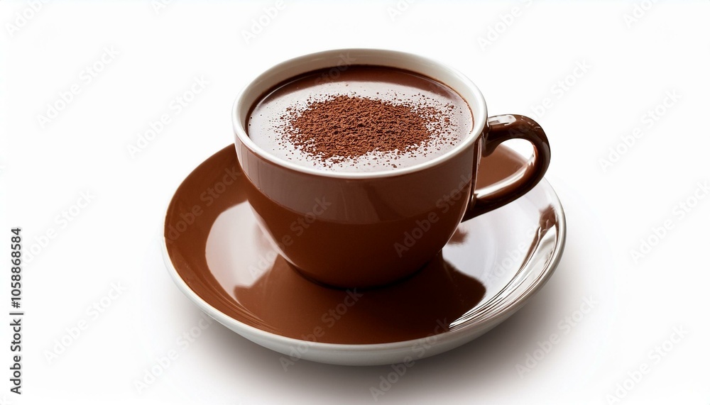 Isolated warming cup of hot cocoa chocolate Isolated warming cup of hot cocoa chocolate