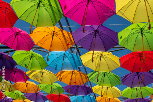 colorful umbrellas