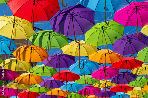 colorful umbrellas