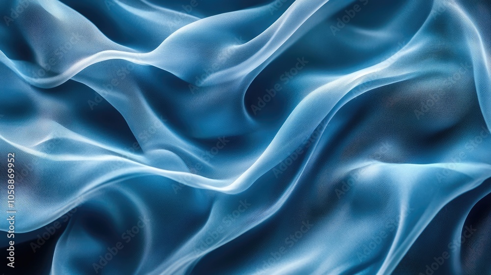 A smooth and silky design captures the essence of a dreamy flow, where light fabric wavy patterns create a soft, tranquil atmosphere with ample copy space. A smooth and silky design captures the essence of a dreamy flow, where light fabric wavy patterns create a soft, tranquil atmosphere with ample copy space.