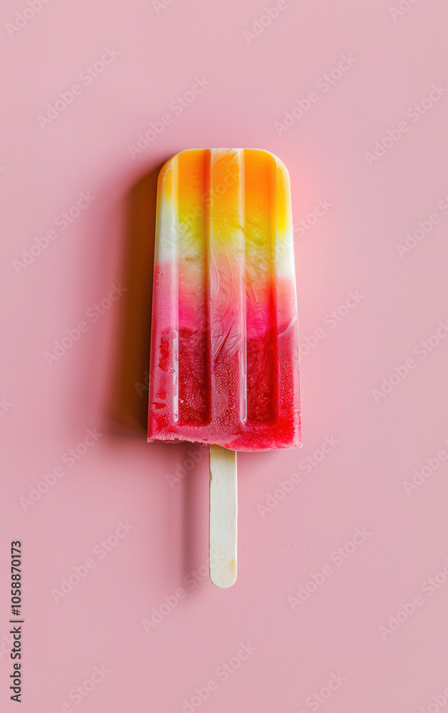 Ice cream popsicle. Fruity popsicle, ice cream with berries, fruits on color pastel background. Frozen fruit berry popsicle. Homemade ice lolly. Summer ice cream minimal fashion idea. Realistic photo Ice cream popsicle. Fruity popsicle, ice cream with berries, fruits on color pastel background. Frozen fruit berry popsicle. Homemade ice lolly. Summer ice cream minimal fashion idea. Realistic photo