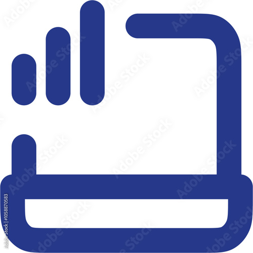 Laptop Signal icon logo design