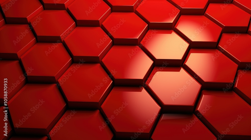hexagons geometric background red hexagons geometric background red