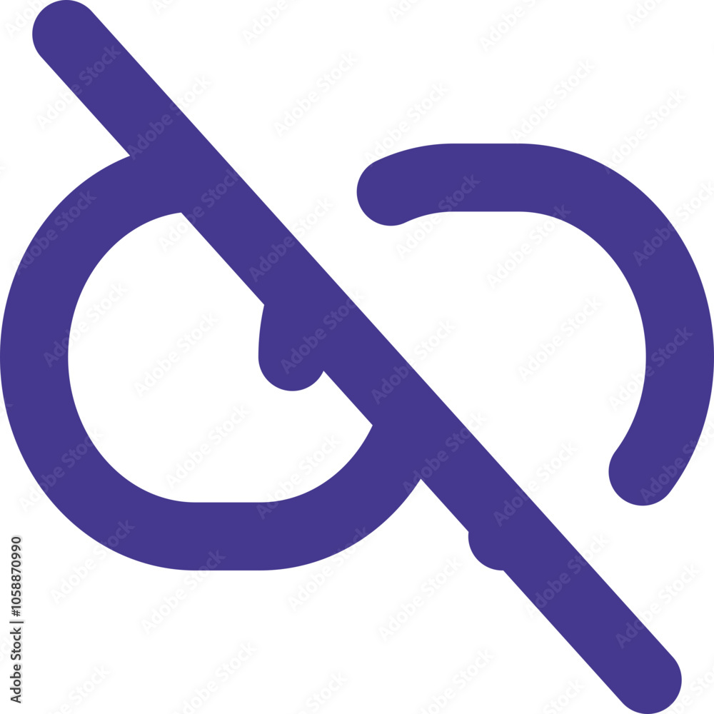 Link Slash Alt icon logo design Link Slash Alt icon logo design