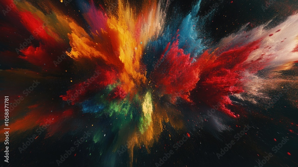 Colorful Paint Explosion Colorful Paint Explosion