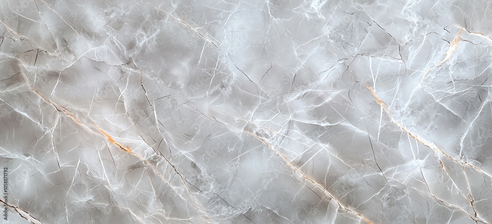Fototapeta premium Close-up of beautiful white marble texture with intricate veins, ideal for backgrounds and design projects seeking elegance and sophistication.