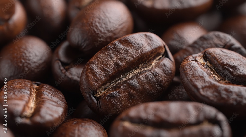 Close-up of coffee beans with deep brown shades and a textured surface, ideal for rustic visuals, isolated on transparent background Close-up of coffee beans with deep brown shades and a textured surface, ideal for rustic visuals, isolated on transparent background