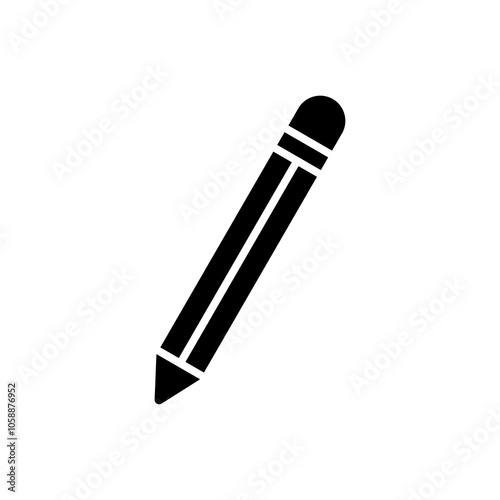 simple pencil icon, simple style solid design inspiration for any interface and purpose