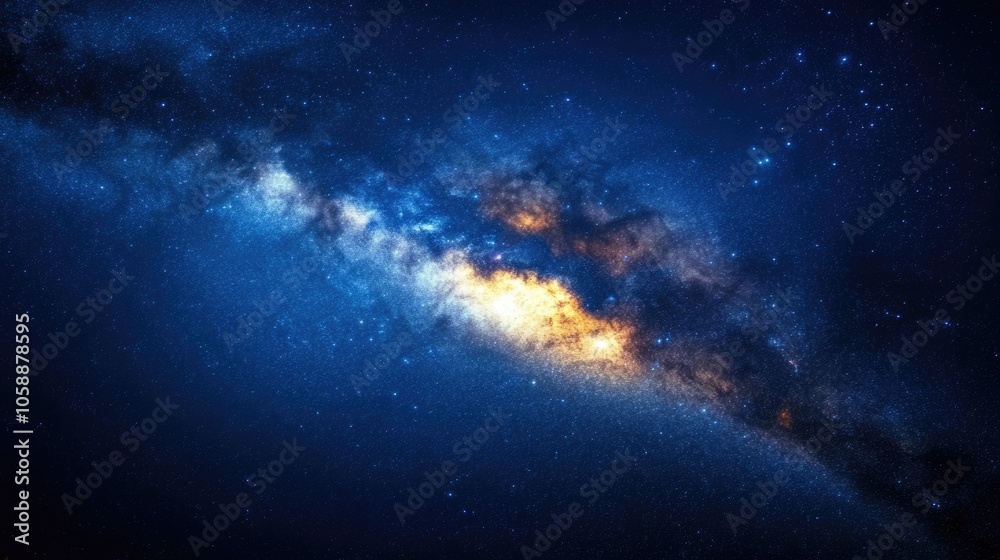 Fototapeta premium Galaxy with central star