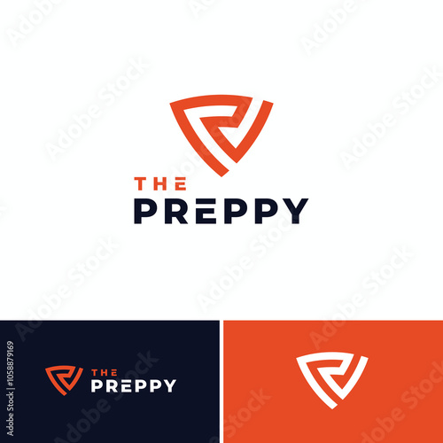 letter p pickle logo design