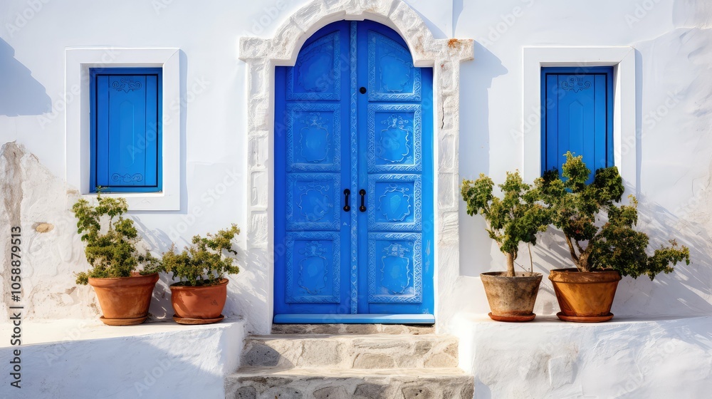 ironwork open blue door ironwork open blue door