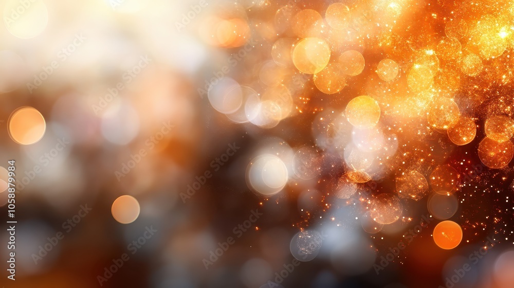 An enchanting abstract image displaying vibrant golden and white bokeh lights that create a dreamy and magical atmosphere, perfect for festive themes and designs. An enchanting abstract image displaying vibrant golden and white bokeh lights that create a dreamy and magical atmosphere, perfect for festive themes and designs.