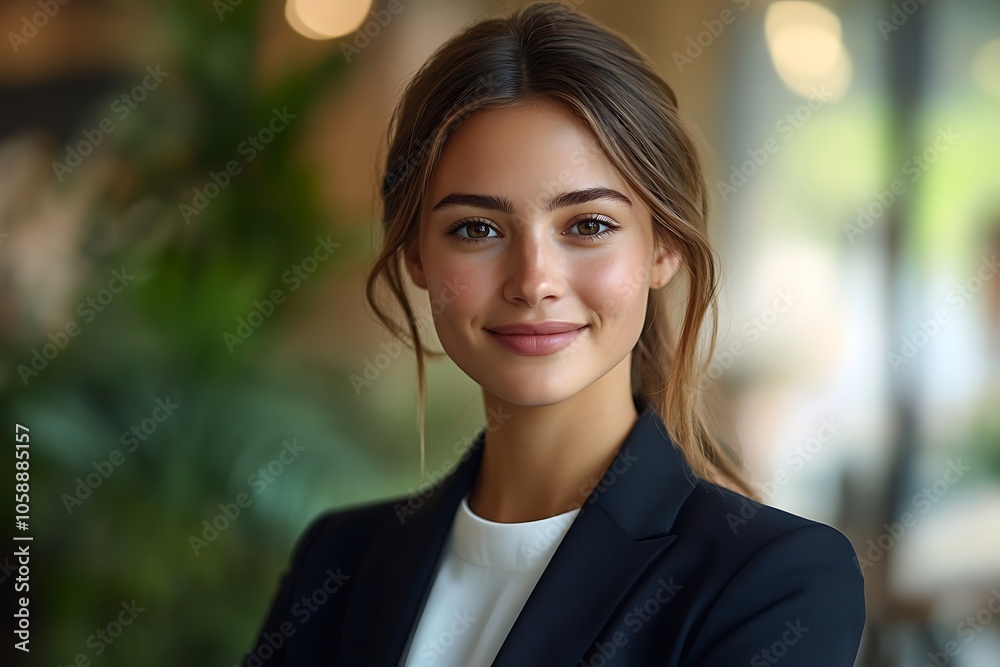 Young Professional Woman in Business Suit Headshot Portrait Young Professional Woman in Business Suit Headshot Portrait