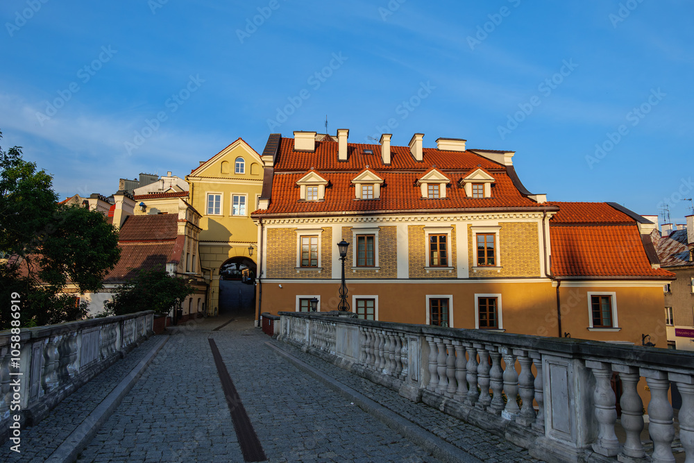 Obraz premium Lublin Old Town, Poland 1.08.2024. Lublin, the city of inspiration