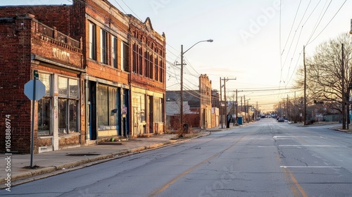 A once-thriving business district now struggling due to crime, reflecting the broader community impact