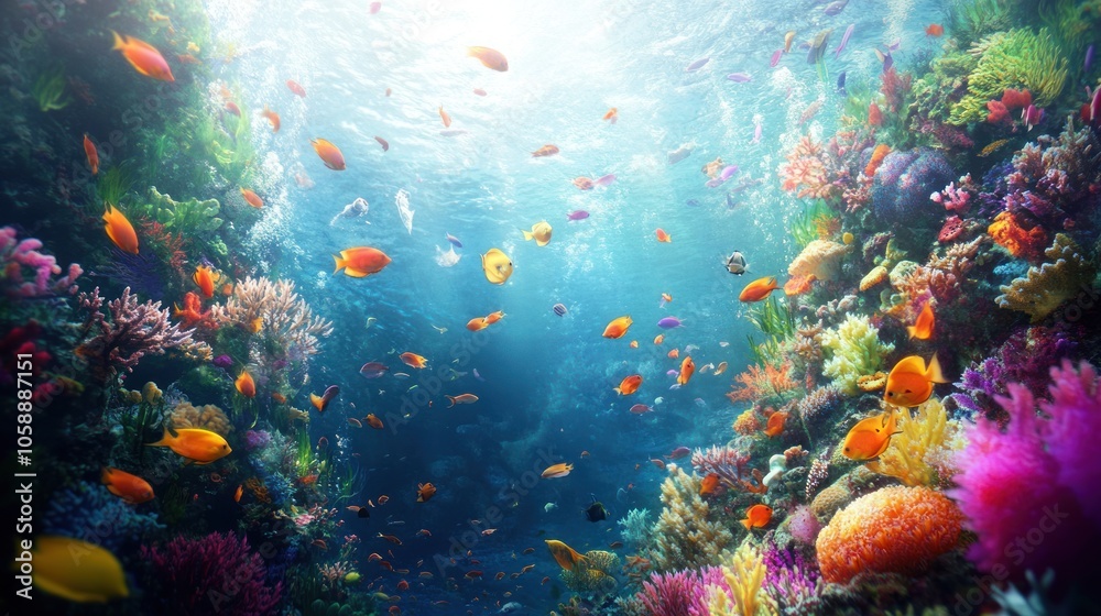 Vibrant Underwater Paradise Vibrant Underwater Paradise