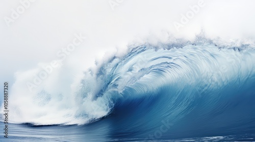 cliff wave white background