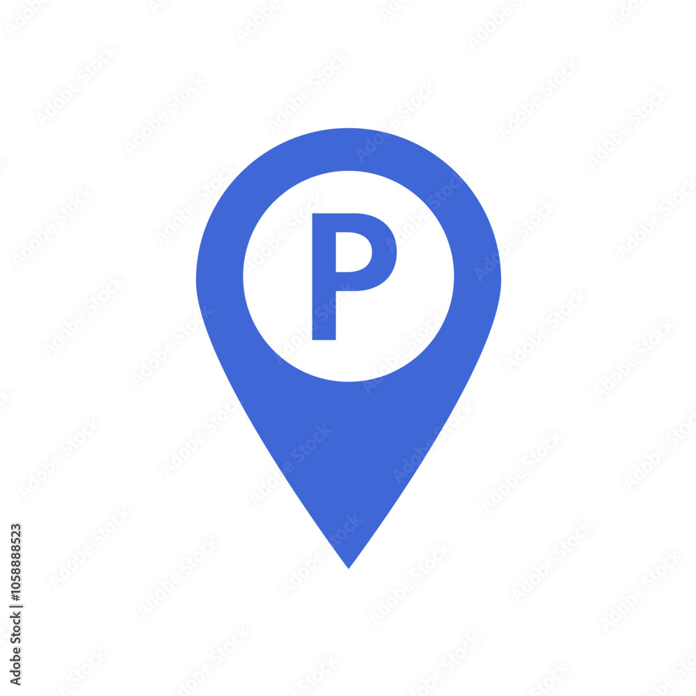 parking pin, parking space - vector icon parking pin, parking space - vector icon