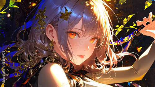 women smilling, smiling women , anime smiling illustrations, smiling anime girls, cute anime girls, Anime girl smilling, AI generative, Ai anime Wallpaper, ai generative anime	