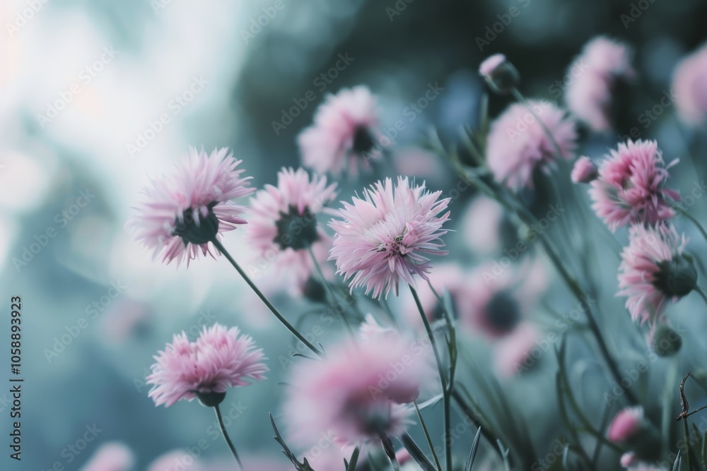 Softly focused pink flowers sway gently in a cool breeze, creating a dreamlike blur of delicate blooms against a muted background. Softly focused pink flowers sway gently in a cool breeze, creating a dreamlike blur of delicate blooms against a muted background.