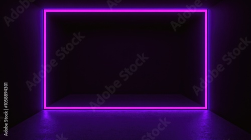 Wallpaper Mural Neon purple lighting on a stage, used for concerts and music performances to create an atmospheric setting. Also suitable for recording studios with its moody vibe. Torontodigital.ca