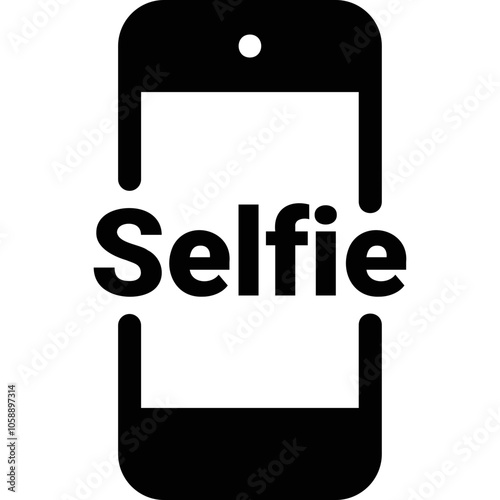 Simple vector icon on a theme smartphone