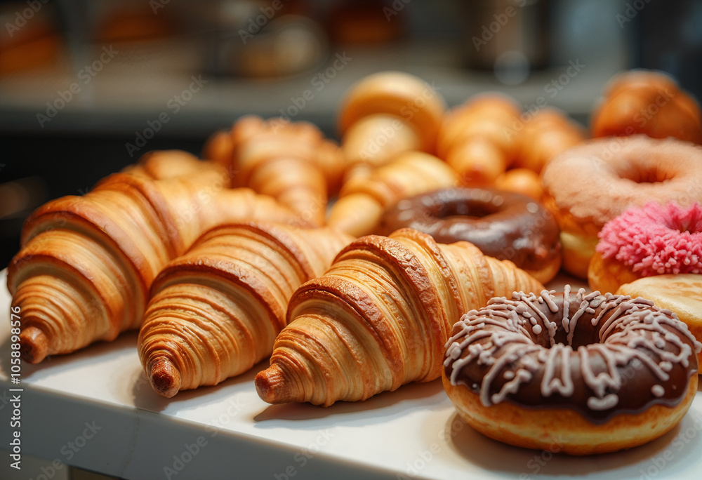 pastires & donuts with chocolate pastires & donuts with chocolate