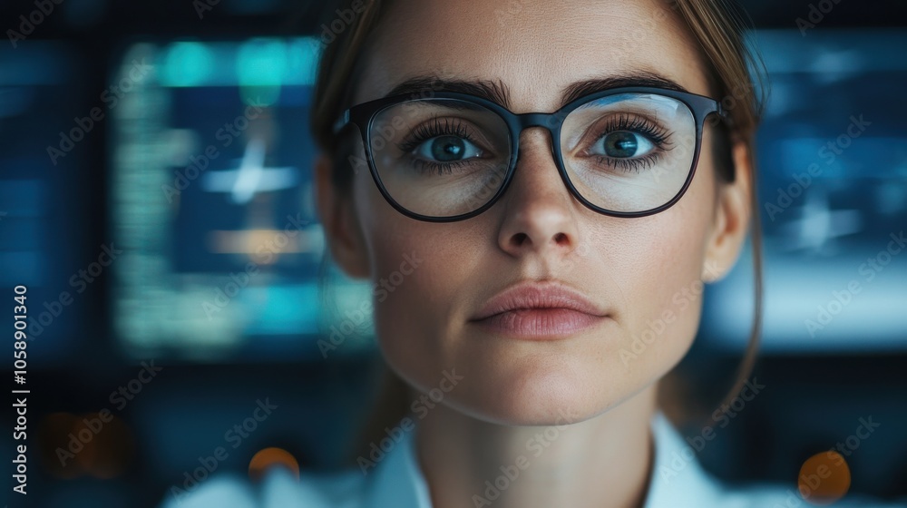 Focused Female Controller in Technology Environment Focused Female Controller in Technology Environment