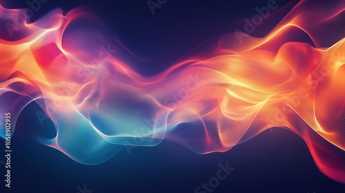 Enchanting Waves of Light: Exploring the Mystical Flow of Energy Through Nature's Colorful Essence